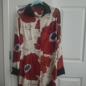 NWT vintage/1970s look Status Symbol tunic/shirtdress size XL
